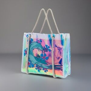 Disney Parks Official Iridescent Stitch Tote Bag